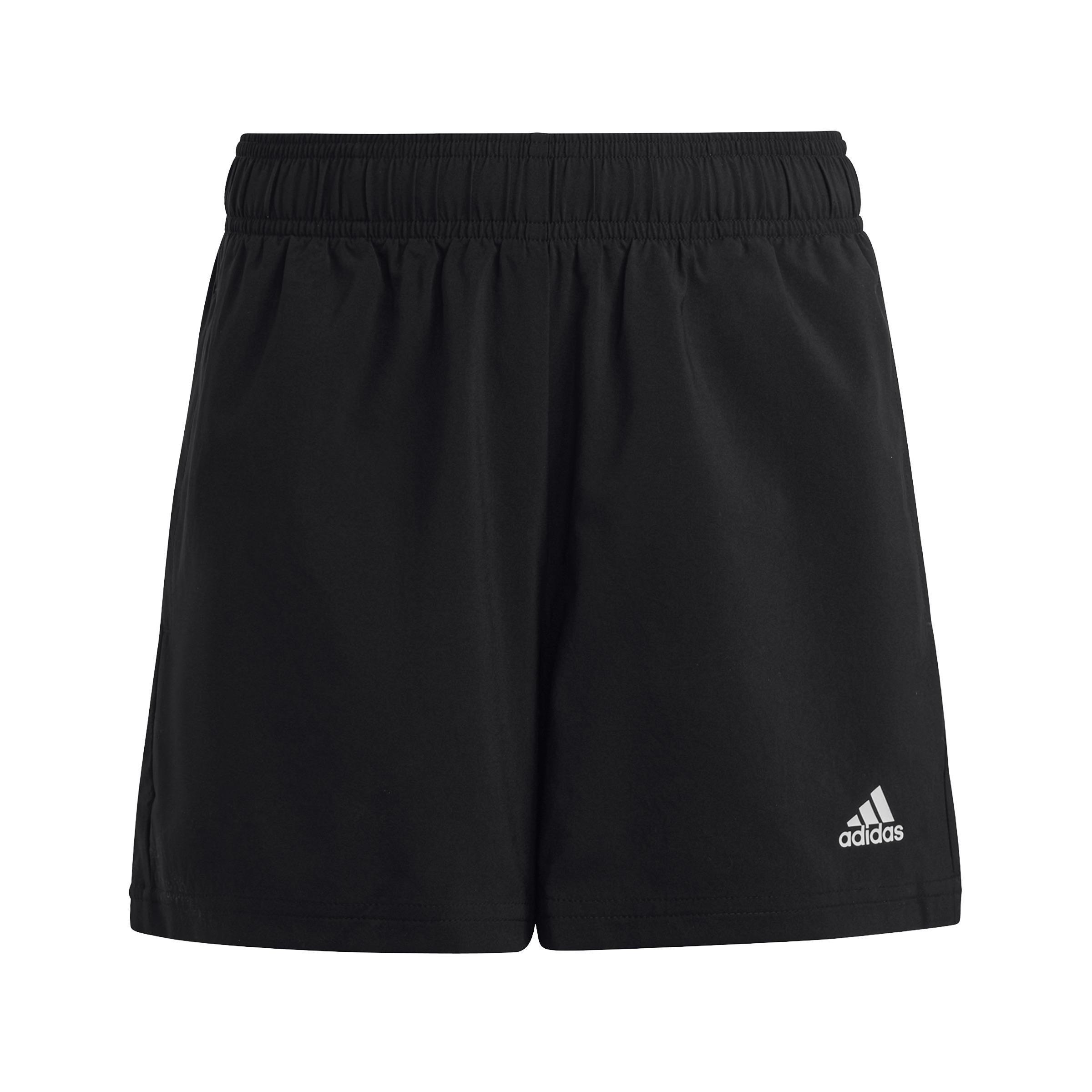 Unisex Kids Essentials Small Logo Chelsea Shorts, Black, A901_ONE, large image number 0