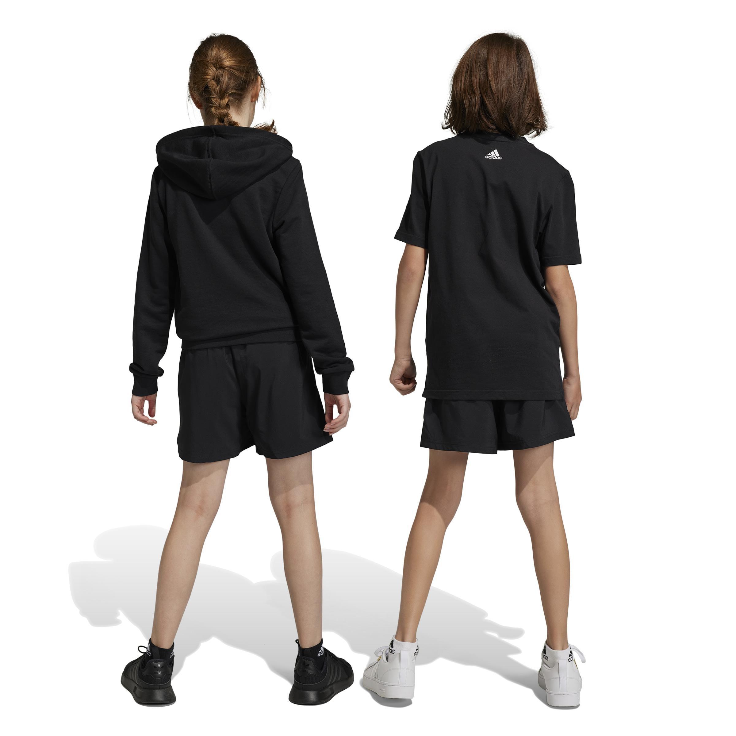 Unisex Kids Essentials Small Logo Chelsea Shorts, Black, A901_ONE, large image number 3