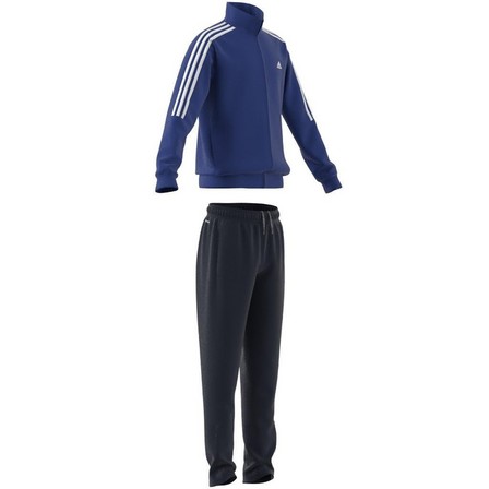 Kids Boys Sereno Tracksuit, Blue, A901_ONE, large image number 6