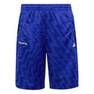 Unisex Kids Football-Inspired Predator Shorts, Blue, A901_ONE, thumbnail image number 1