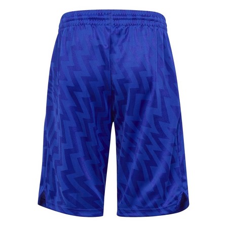 Unisex Kids Football-Inspired Predator Shorts, Blue, A901_ONE, large image number 2