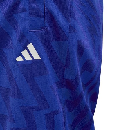 Unisex Kids Football-Inspired Predator Shorts, Blue, A901_ONE, large image number 3