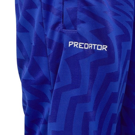Unisex Kids Football-Inspired Predator Shorts, Blue, A901_ONE, large image number 4