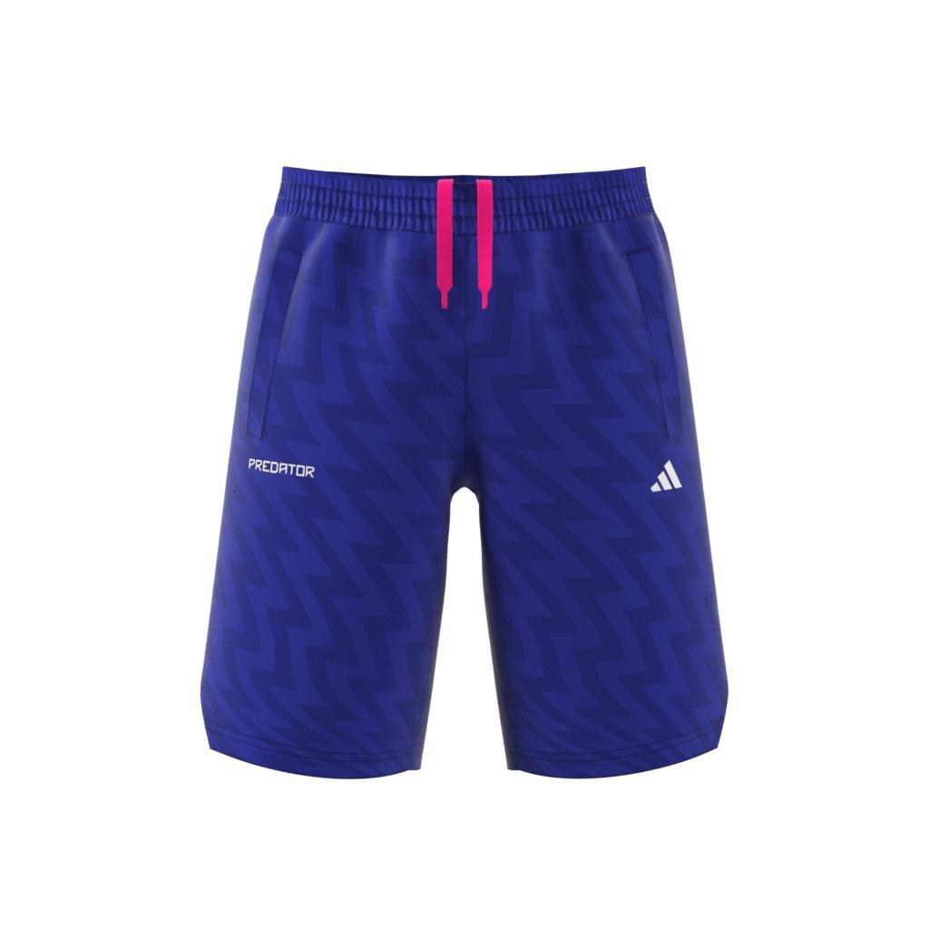 Unisex Kids Football-Inspired Predator Shorts, Blue, , large image number 6