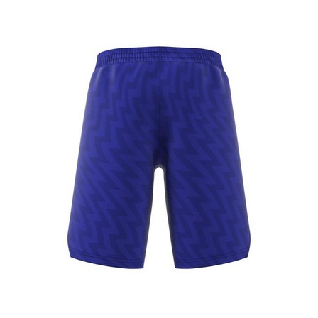 Unisex Kids Football-Inspired Predator Shorts, Blue, A901_ONE, large image number 7