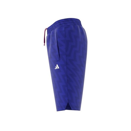 Unisex Kids Football-Inspired Predator Shorts, Blue, A901_ONE, large image number 8