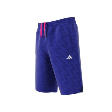 Unisex Kids Football-Inspired Predator Shorts, Blue, A901_ONE, large image number 10
