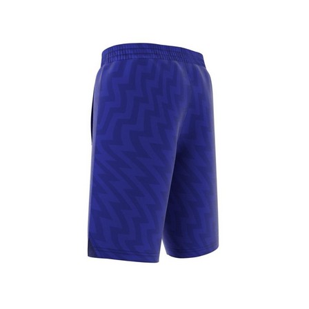 Unisex Kids Football-Inspired Predator Shorts, Blue, A901_ONE, large image number 12