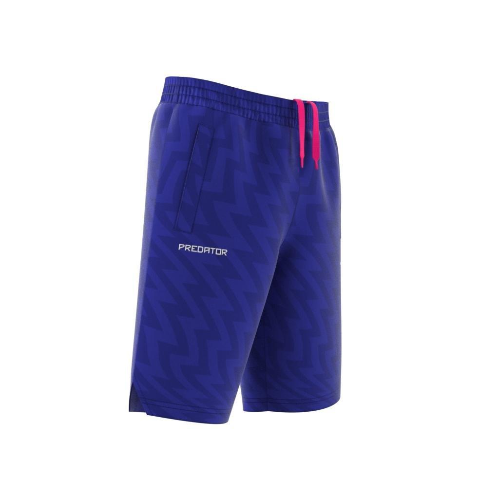Unisex Kids Football-Inspired Predator Shorts, Blue, , large image number 13