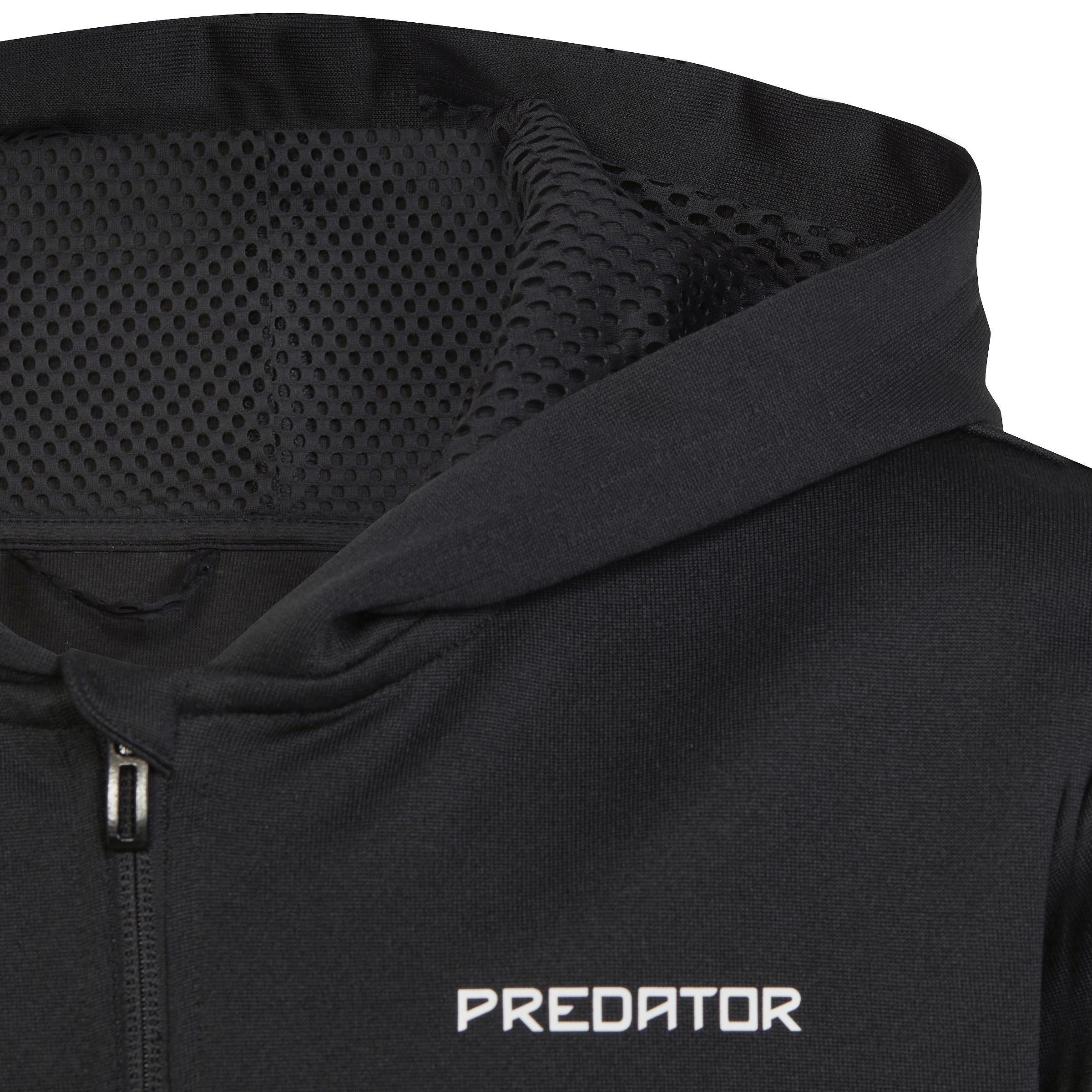 Unisex Kids Football-Inspired Predator Full-Zip Hoodie, Black, , large image number 7