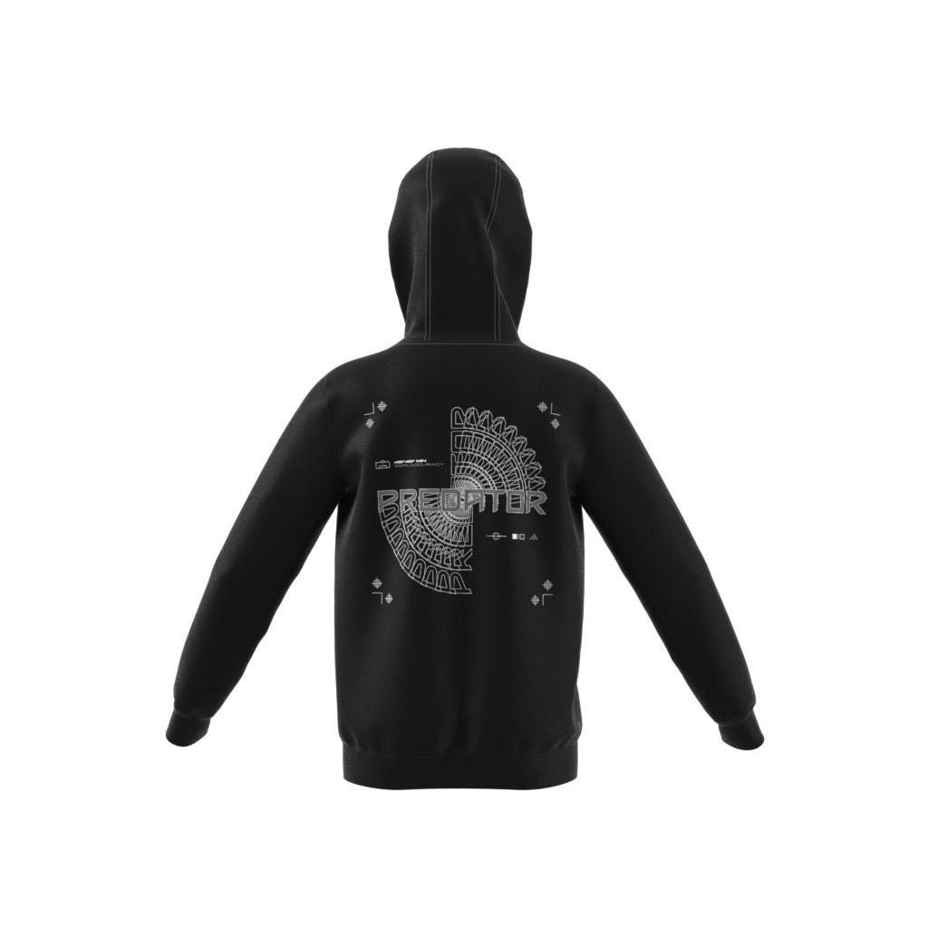 Unisex Kids Football-Inspired Predator Full-Zip Hoodie, Black, A901_ONE, large image number 11