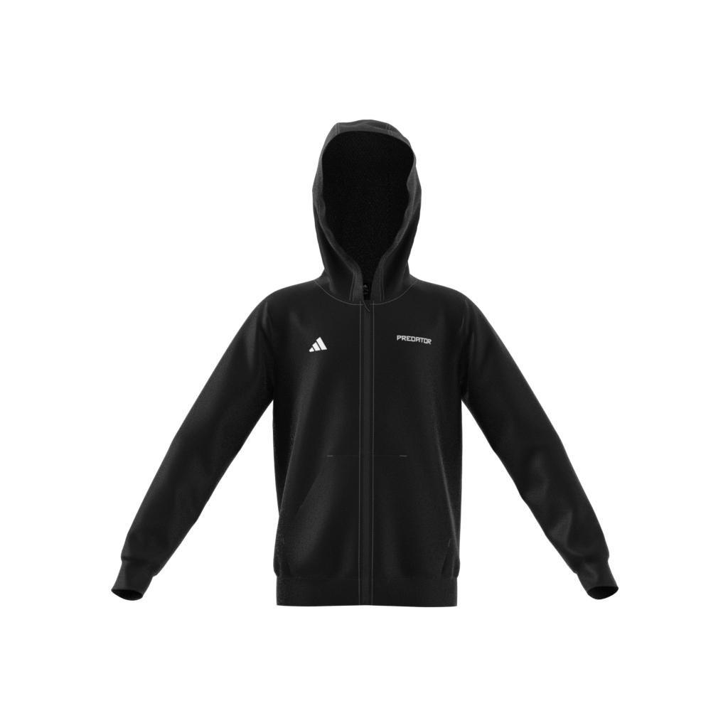 Unisex Kids Football-Inspired Predator Full-Zip Hoodie, Black, , large image number 12