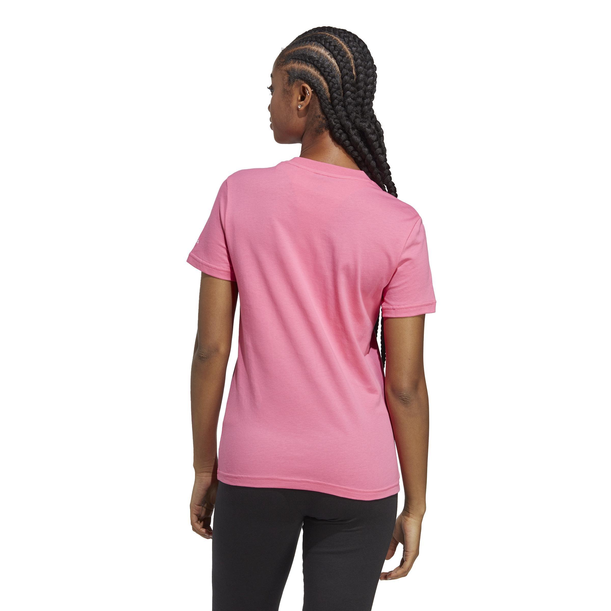 Women Essentials Slim Logo T-Shirt, Pink, A901_ONE, large image number 5