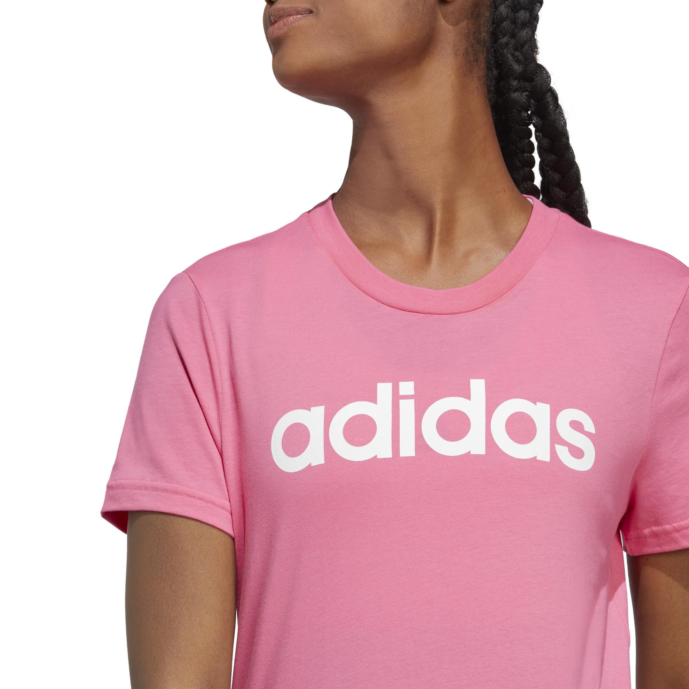 Essentials Slim Logo T-Shirt, Pink, A901_ONE, large image number 6