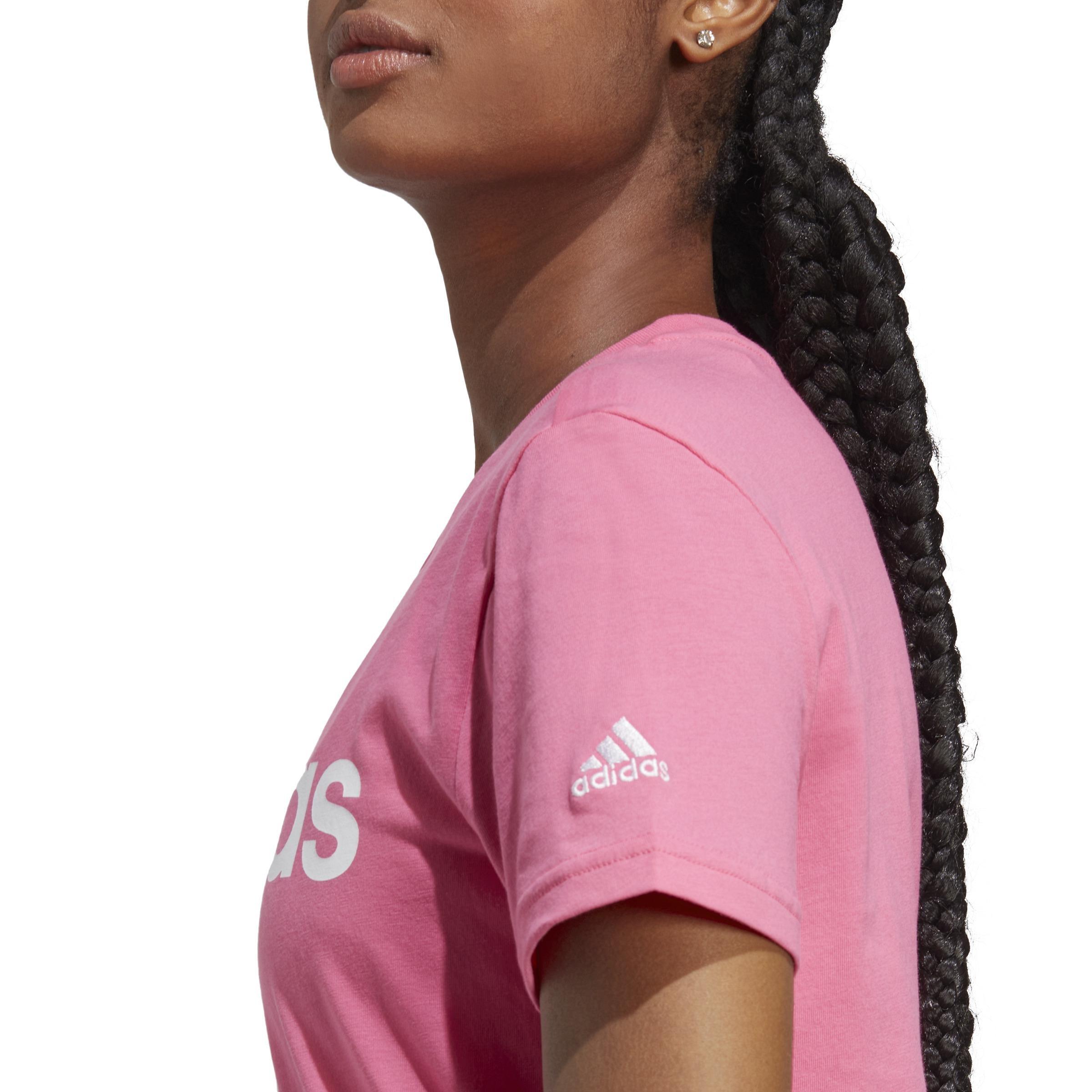 Essentials Slim Logo T-Shirt, Pink, A901_ONE, large image number 7