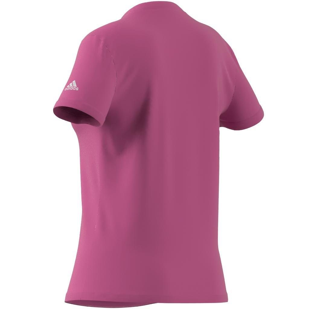 Women Essentials Slim Logo T-Shirt, Pink, A901_ONE, large image number 8