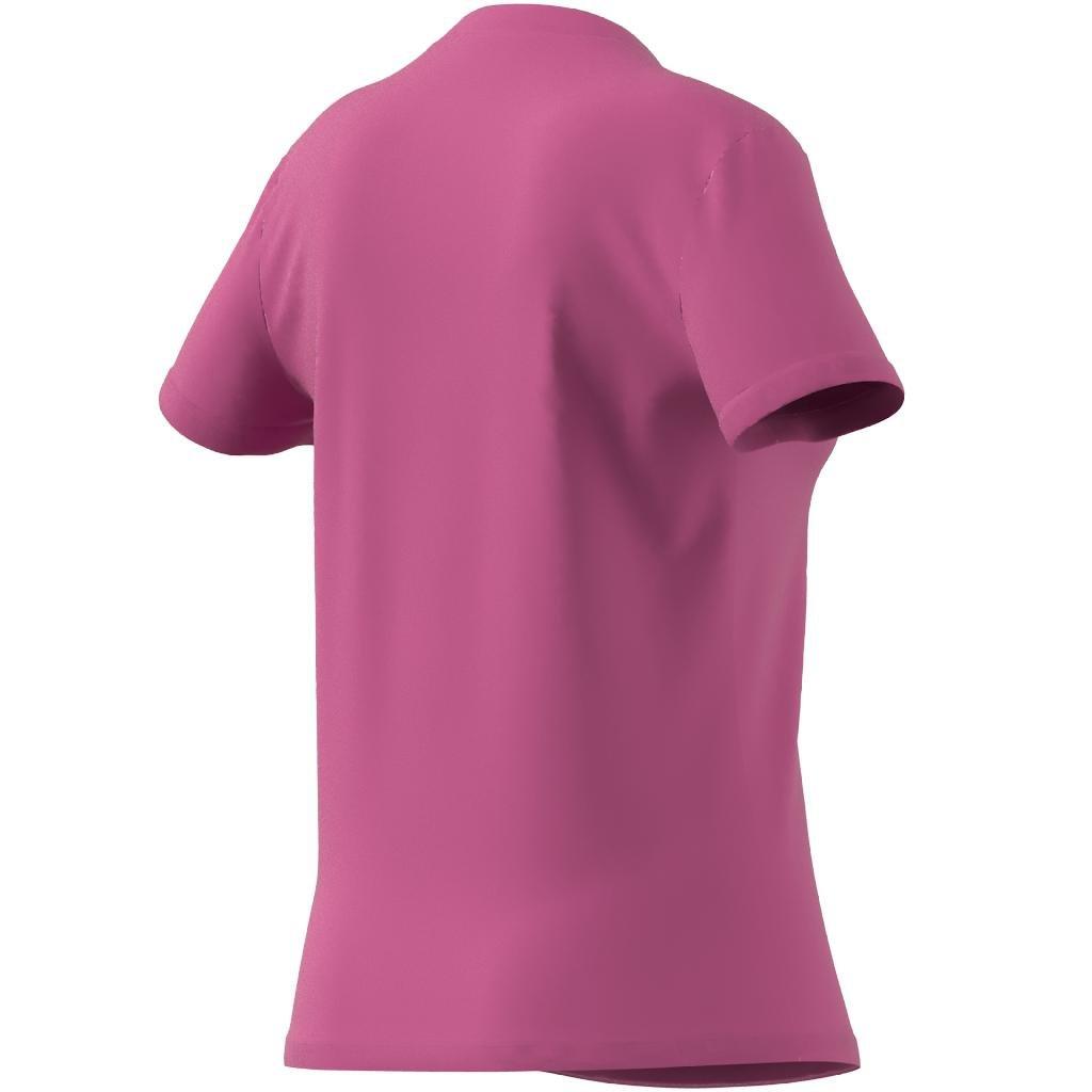 Women Essentials Slim Logo T-Shirt, Pink, A901_ONE, large image number 13