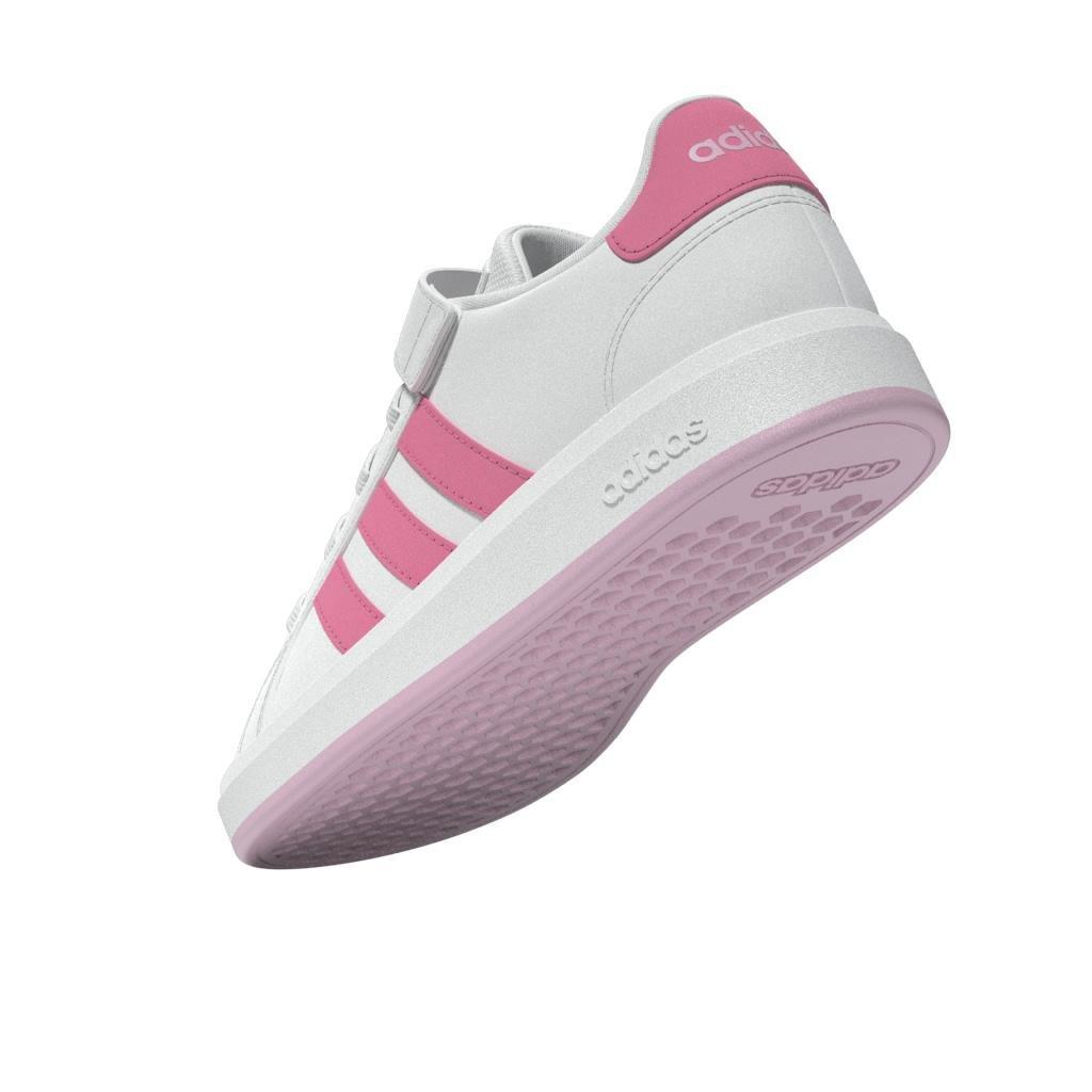 Unisex Kids Grand Court 2.0 Shoes, White, , large image number 6