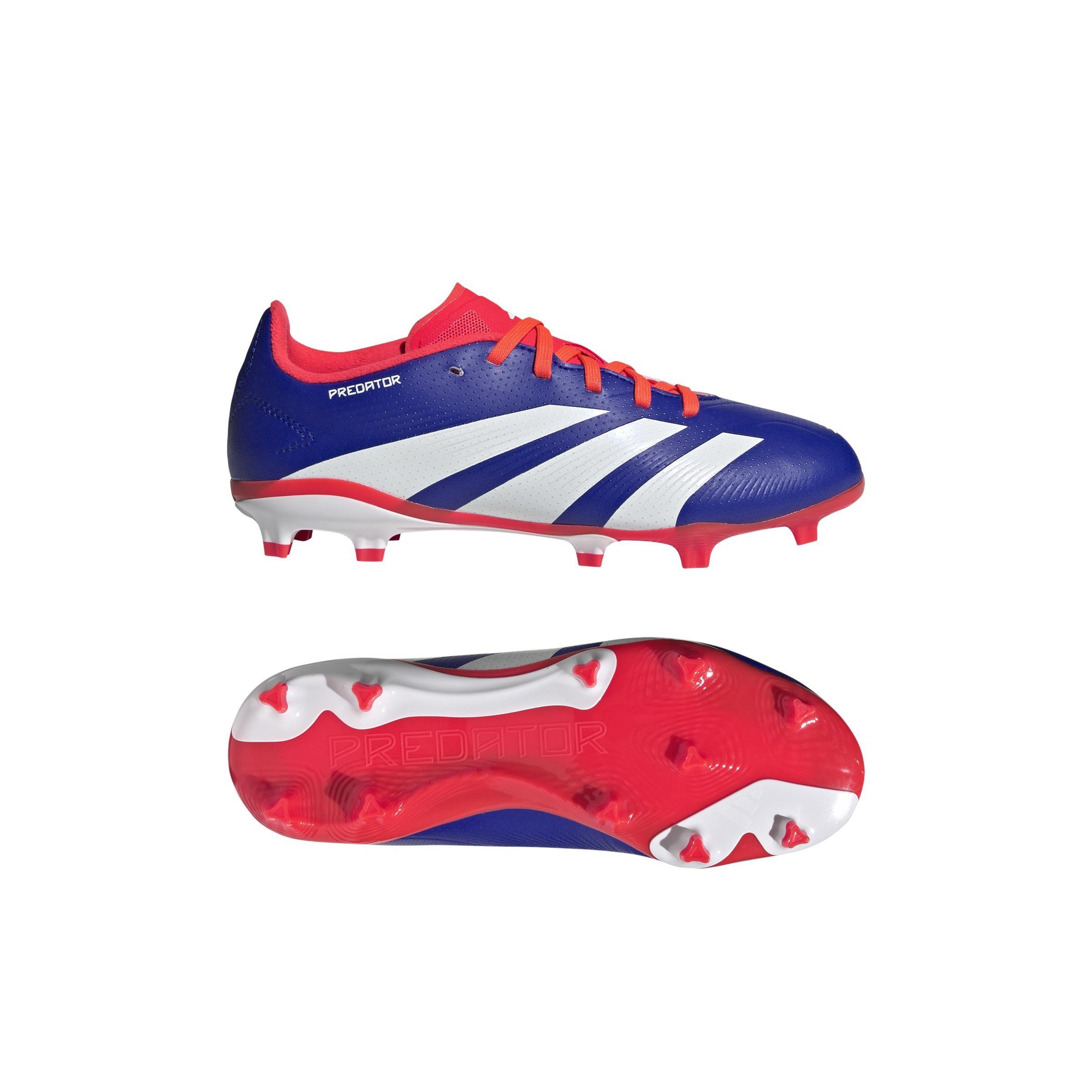 Unisex Kids Predator League Firm Ground Boots, Blue, A901_ONE, large image number 8