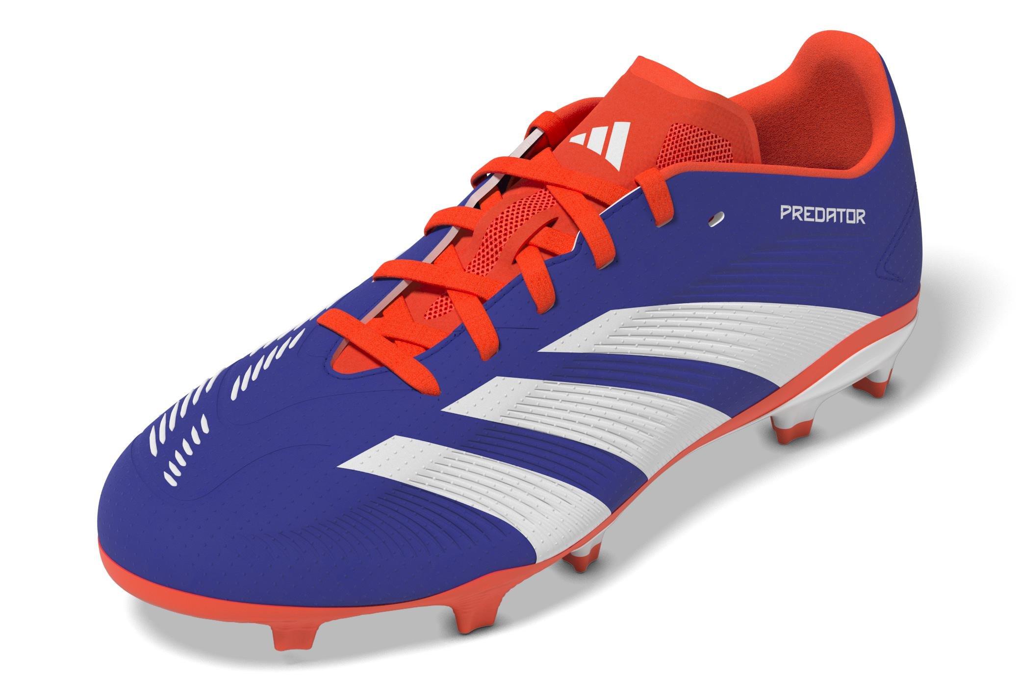 Unisex Kids Predator League Firm Ground Boots, Blue, , large image number 14
