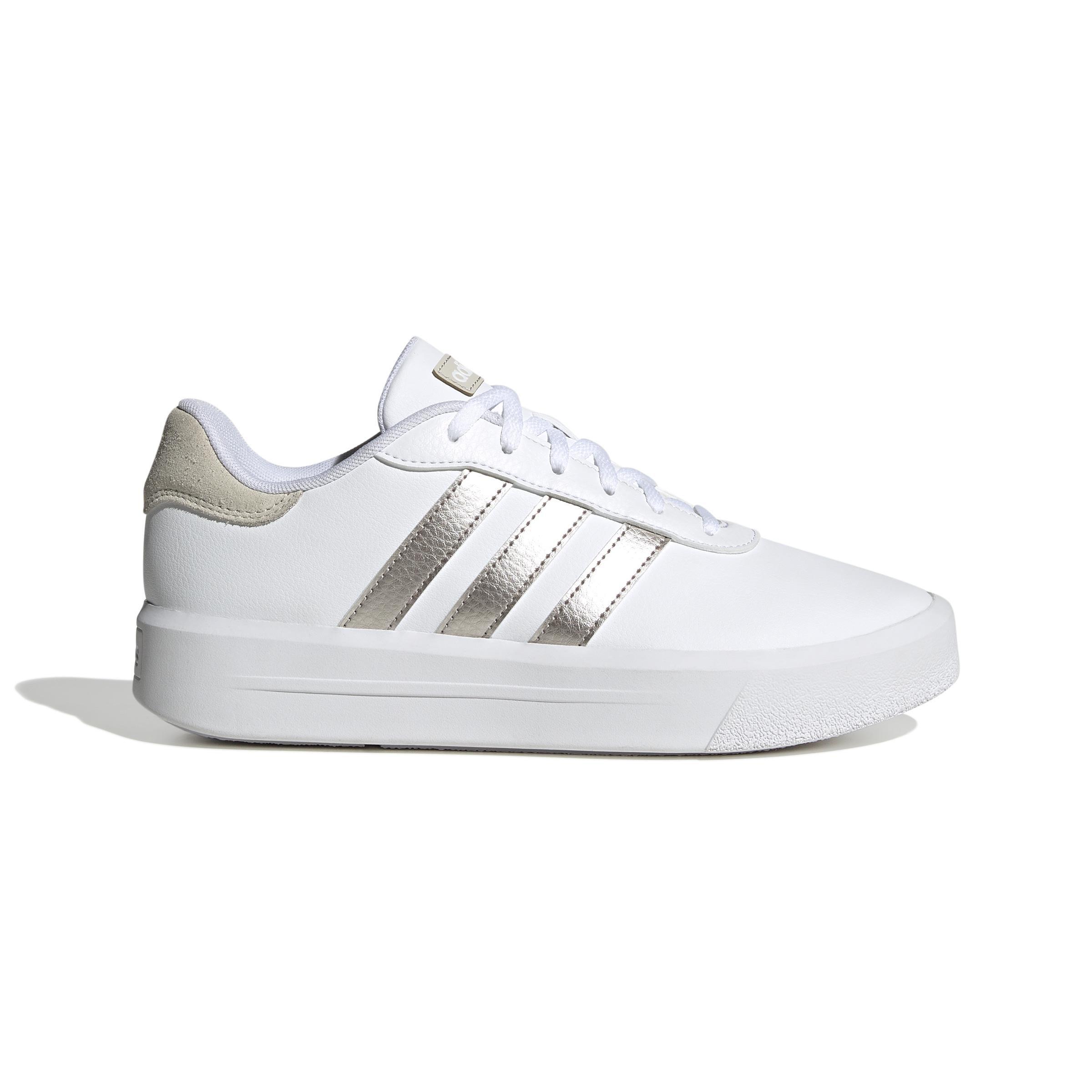 Court Platform Shoes, White, A901_ONE, large image number 0
