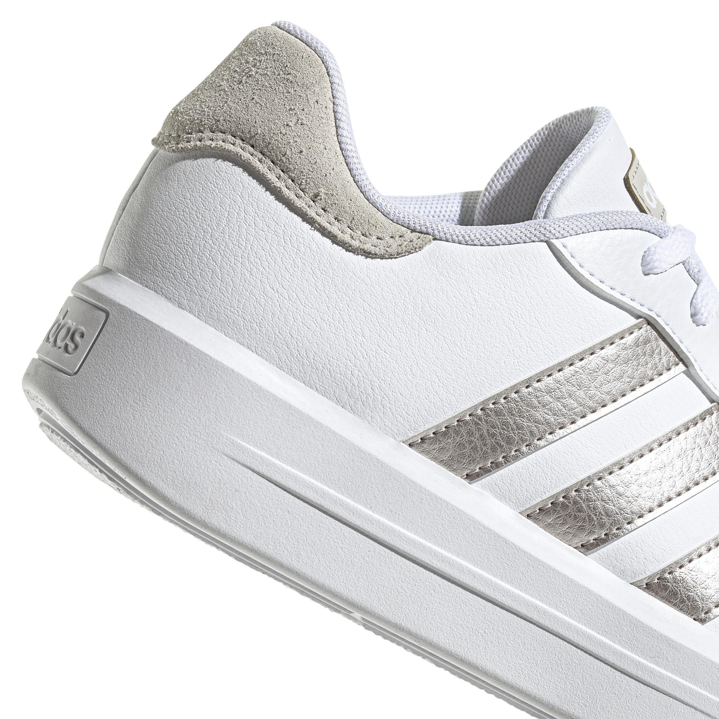 Court Platform Shoes, White, A901_ONE, large image number 5
