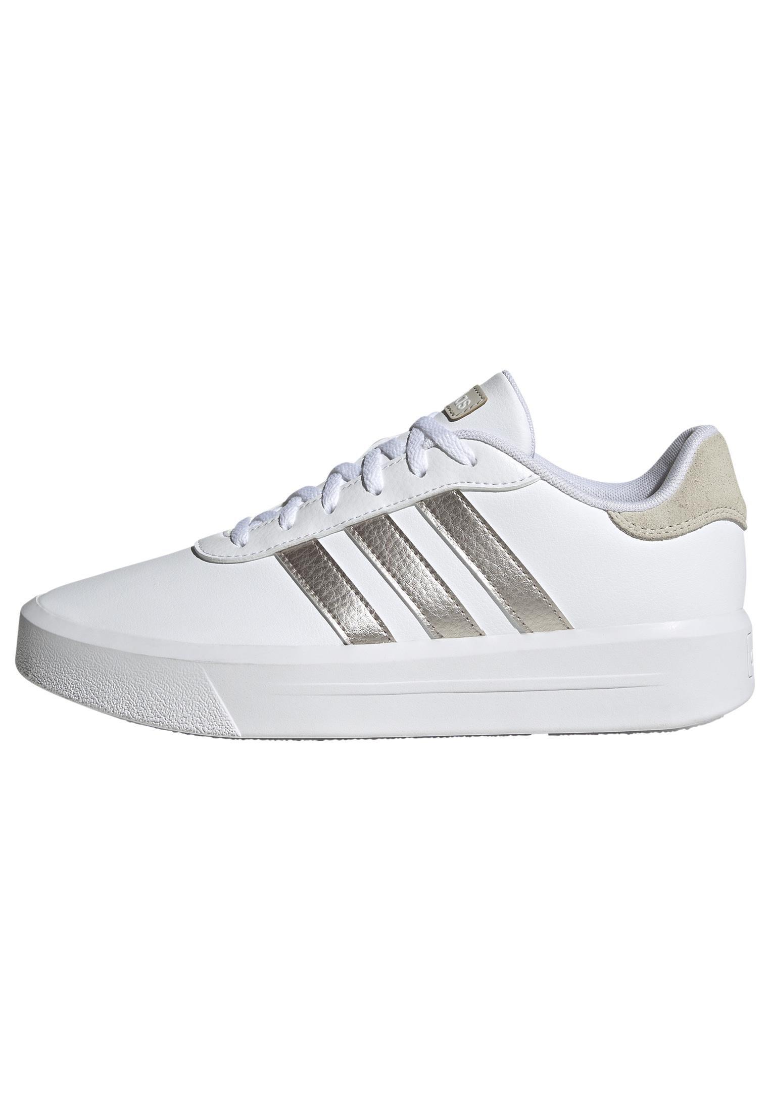 Court Platform Shoes, White, A901_ONE, large image number 7