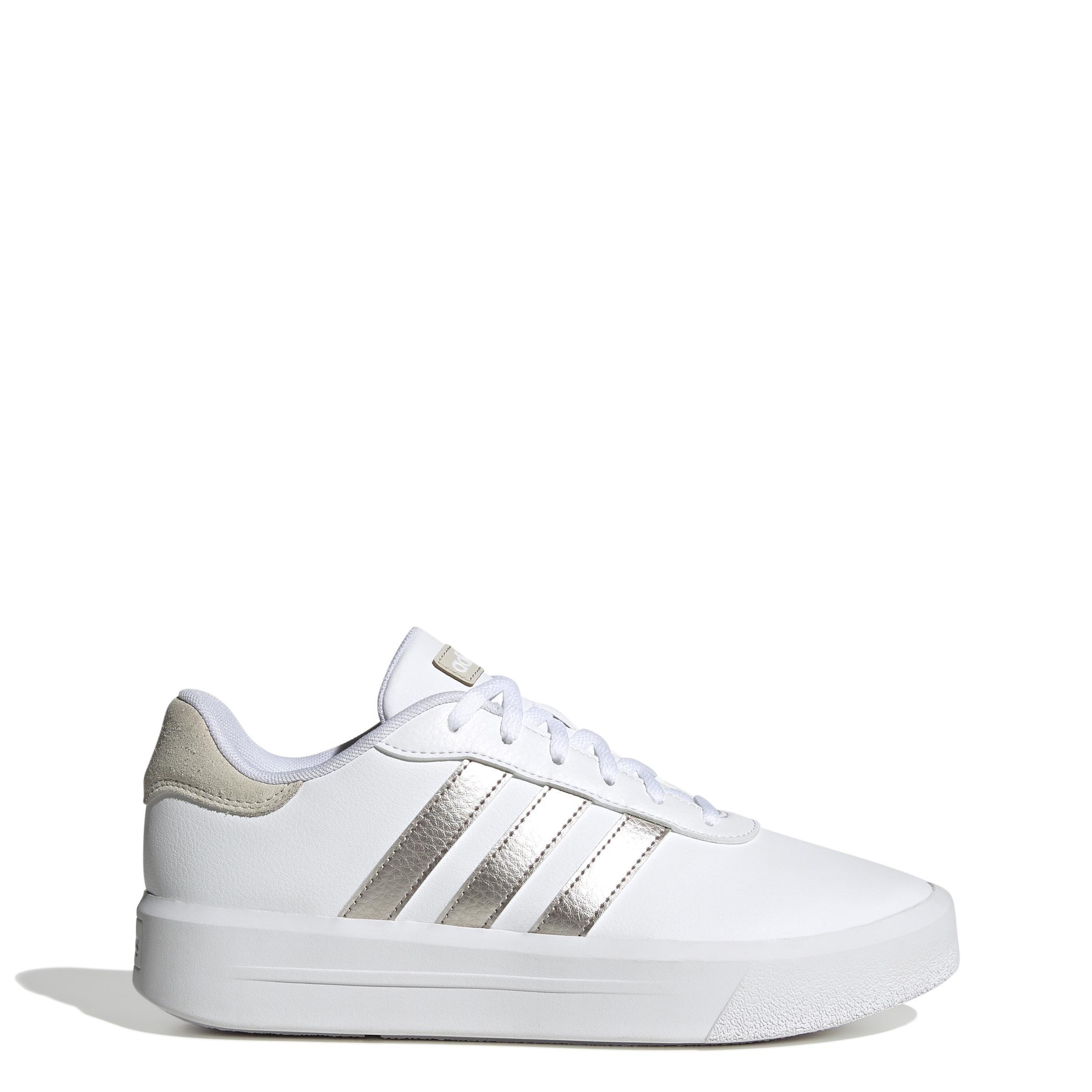 Court Platform Shoes, White, A901_ONE, large image number 9