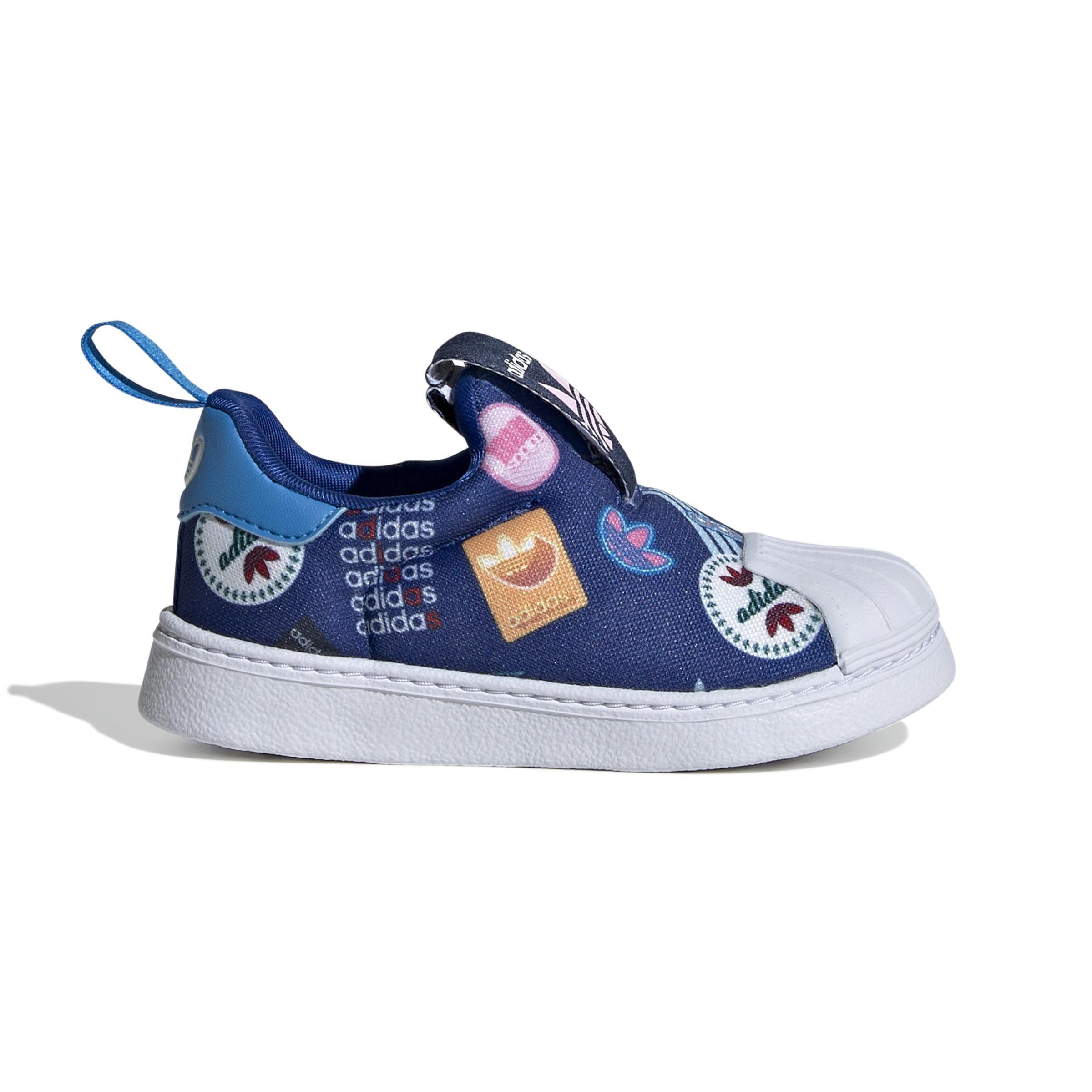 Unisex Kids Superstar 360 Shoes, Blue, , large image number 0