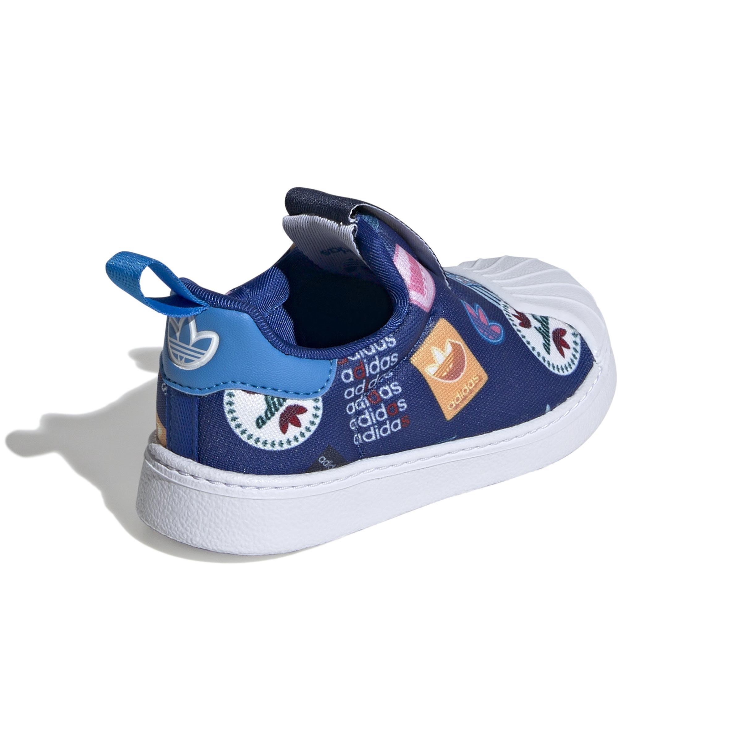 Unisex Kids Superstar 360 Shoes, Blue, A901_ONE, large image number 3
