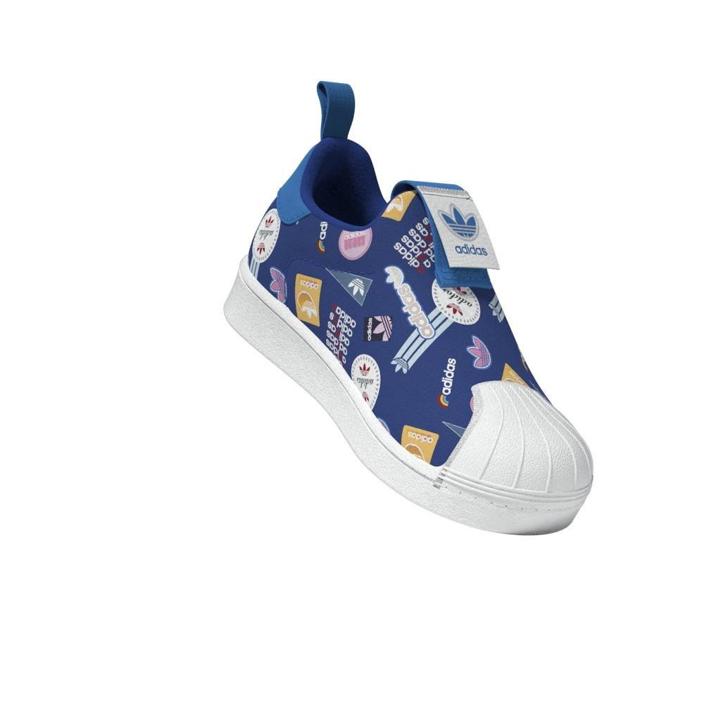 Unisex Kids Superstar 360 Shoes, Blue, , large image number 14