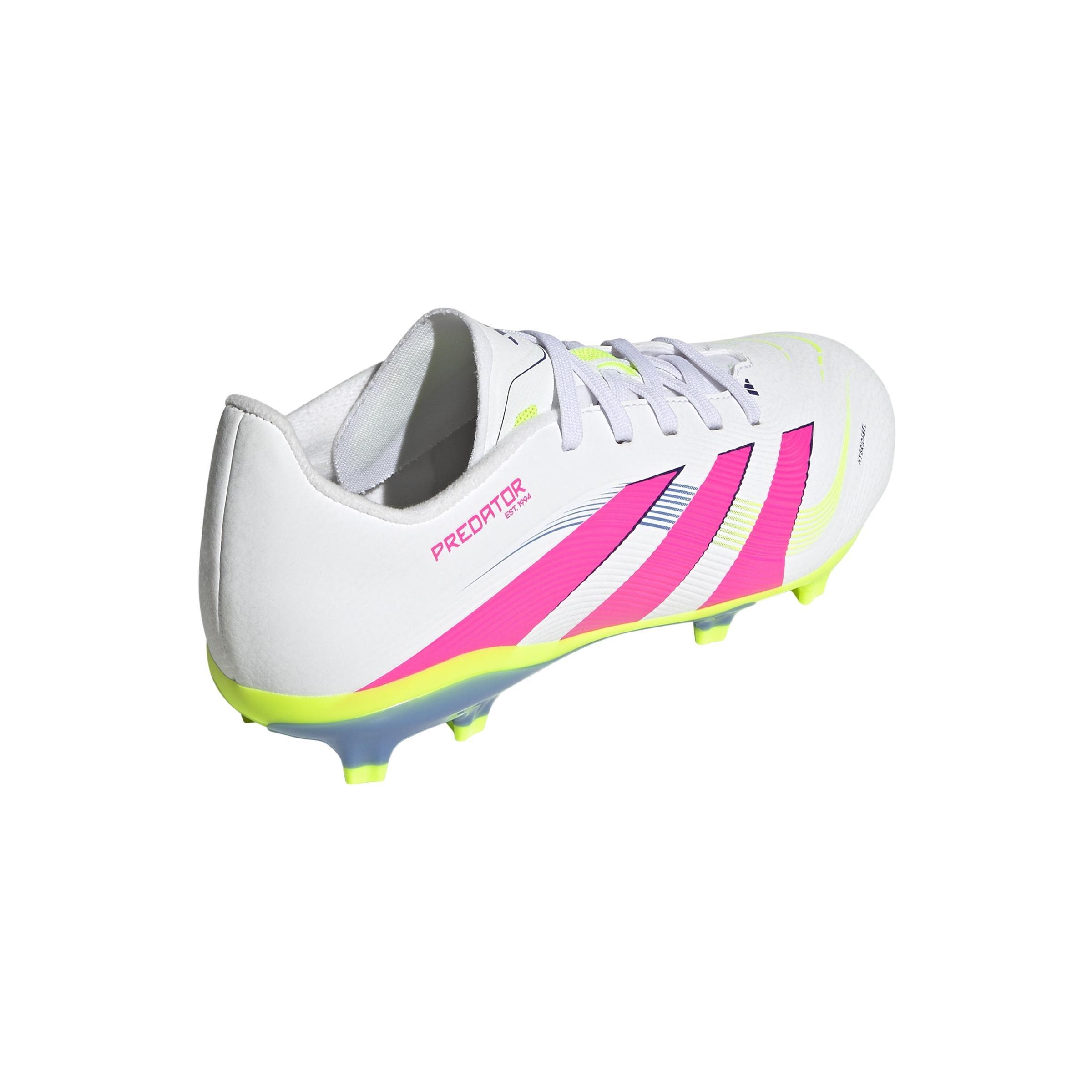 Kids Unisex Predator League Firm/Multi-Ground Boots, White, A901_ONE, large image number 6