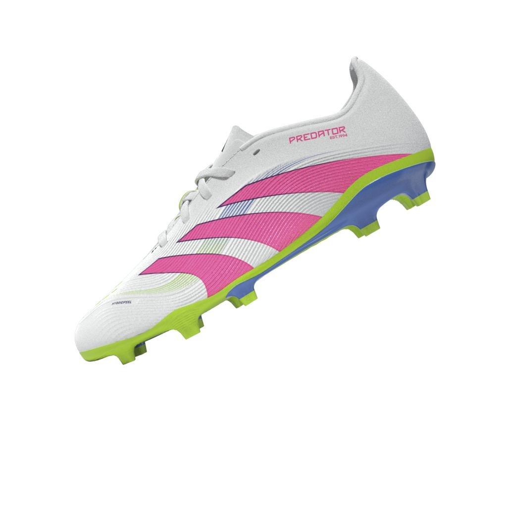 Kids Unisex Predator League Firm/Multi-Ground Boots, White, A901_ONE, large image number 14