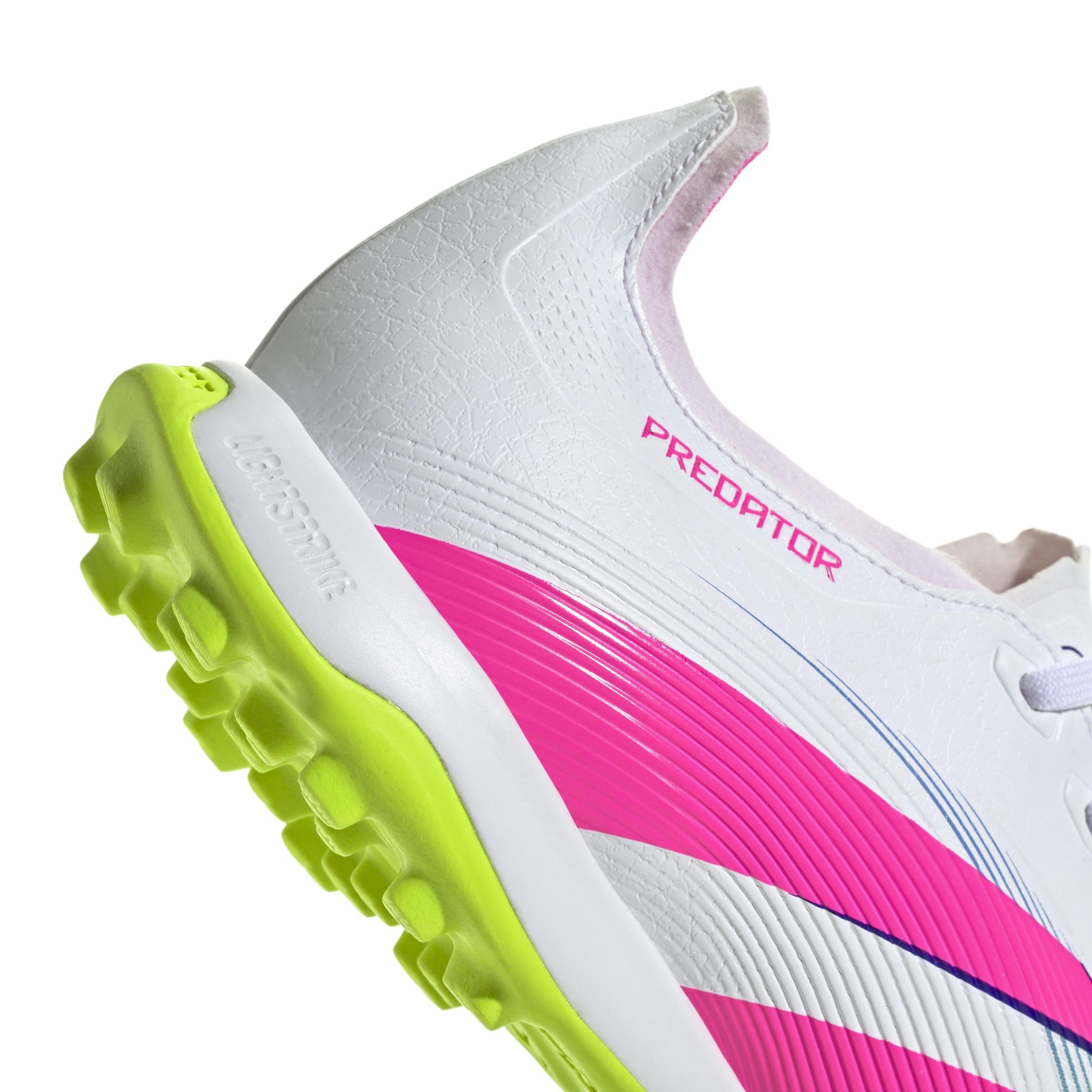 Unisex Predator League Turf Boots, White, A901_ONE, large image number 8