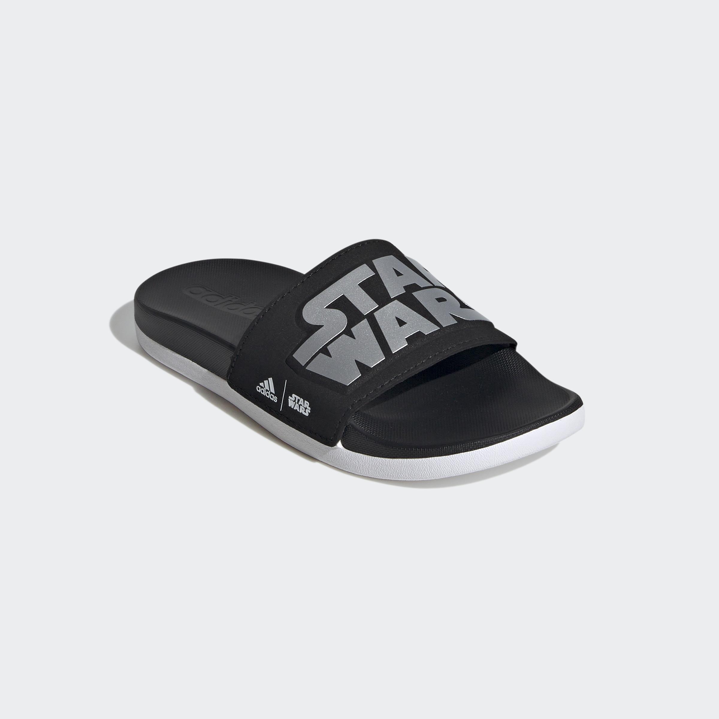 Kids Unisex Adidas Star Wars Adilette Comfort Slides, Black, A901_ONE, large image number 2