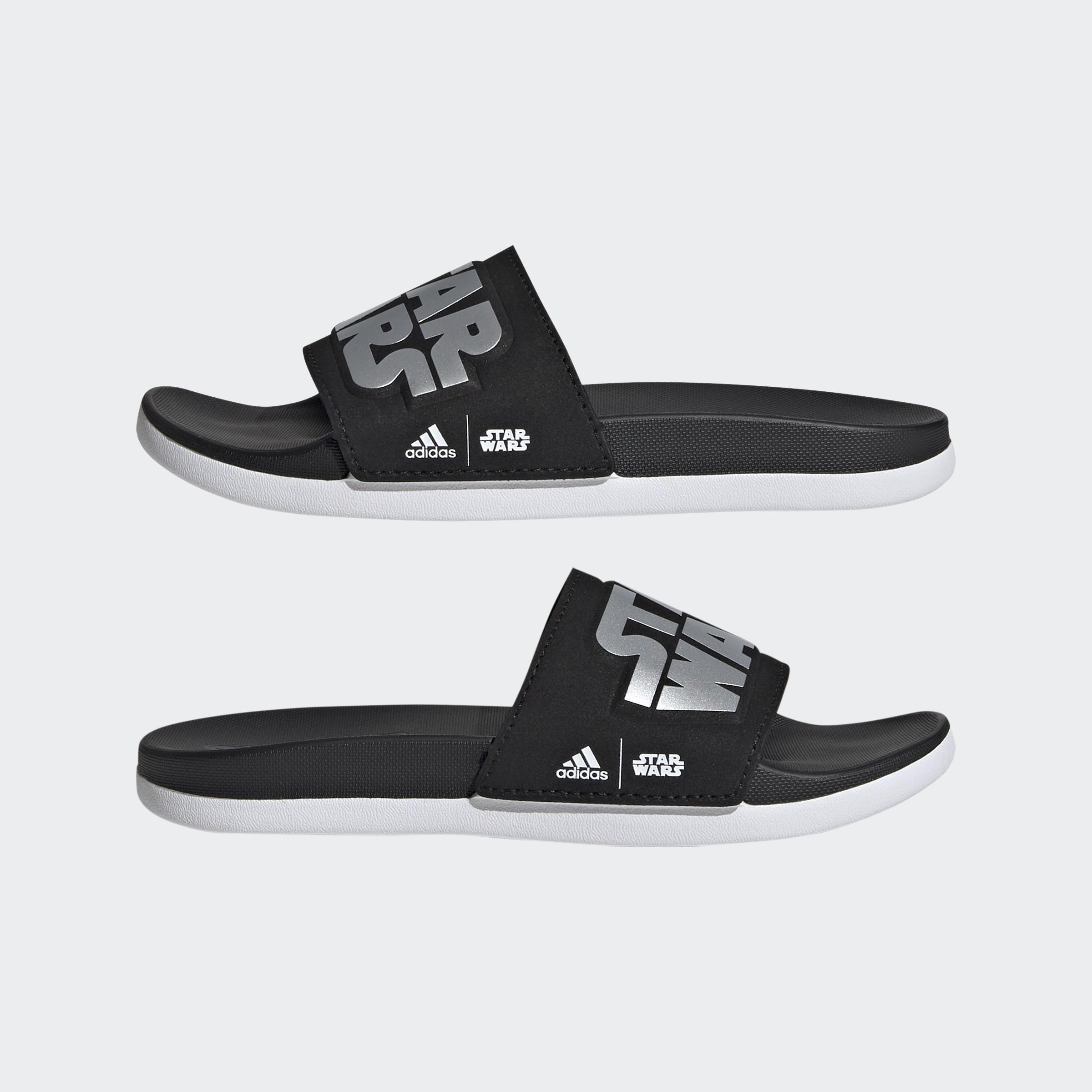 Kids Unisex Adidas Star Wars Adilette Comfort Slides, Black, A901_ONE, large image number 8