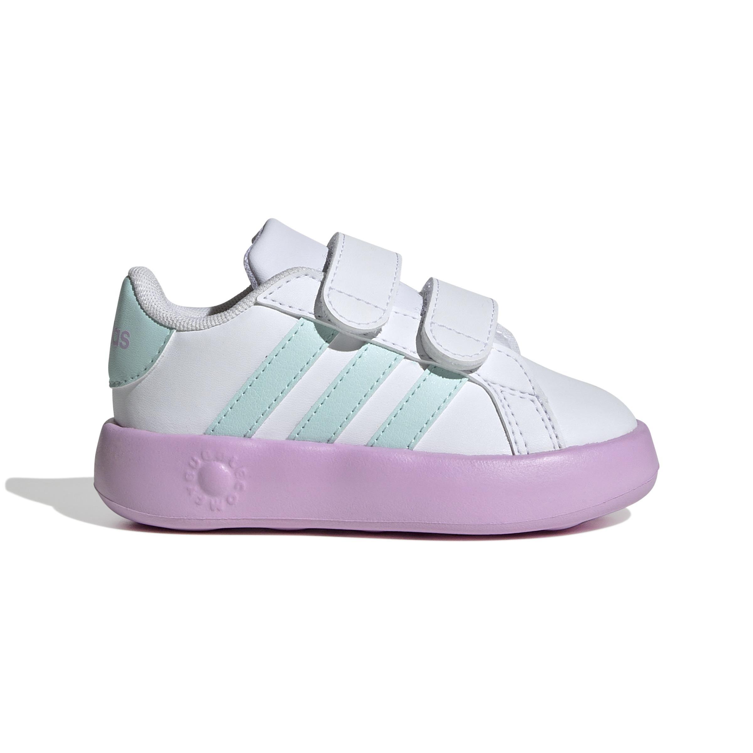 Kids Unisex Grand Court 2.0 Shoes, White, , large image number 0