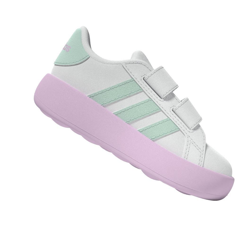 Kids Unisex Grand Court 2.0 Shoes, White, , large image number 6