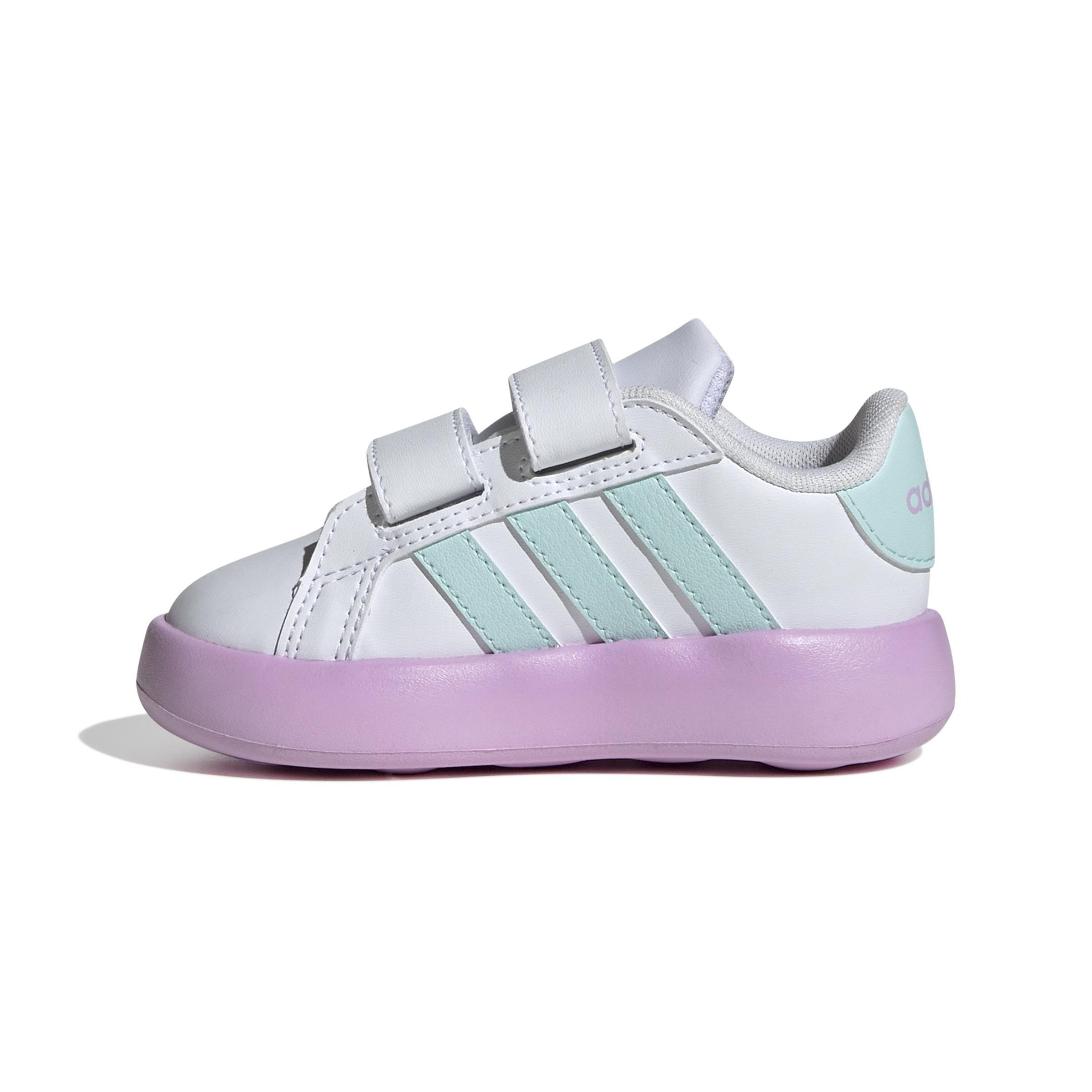 Kids Unisex Grand Court 2.0 Shoes, White, , large image number 7