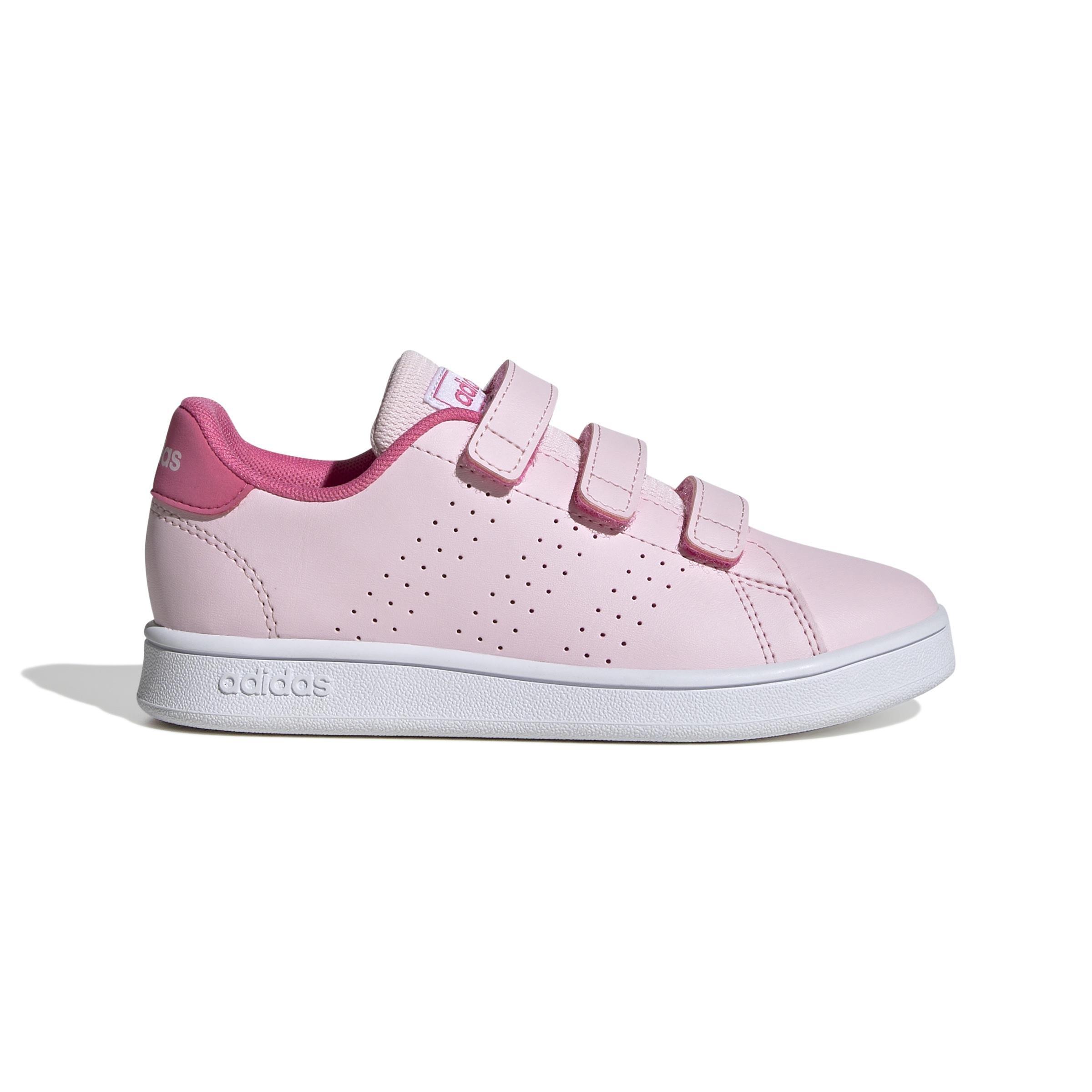Kids Unisex Advantage Court Lifestyle Hook-and-Loop Shoes, Pink, , medium