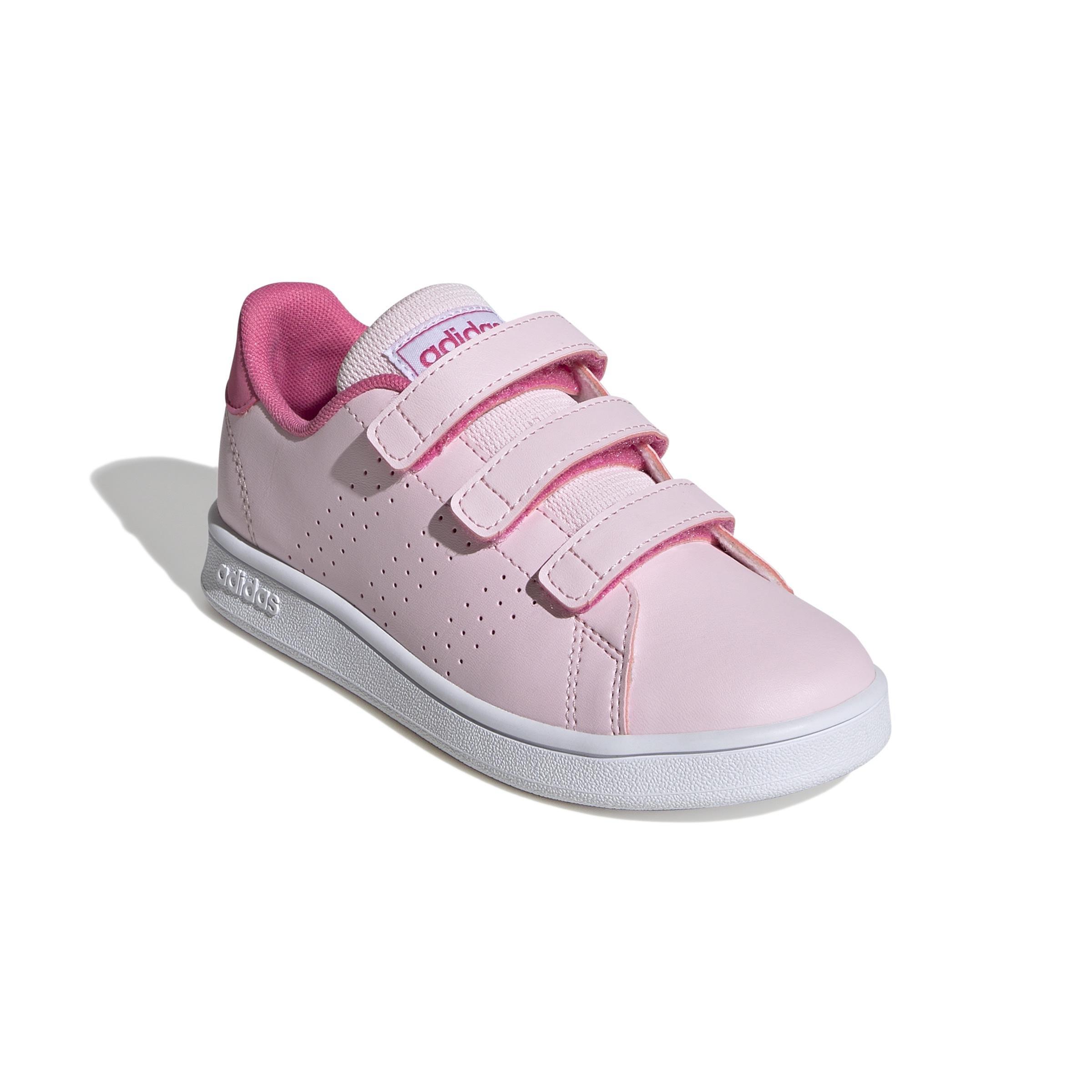 Kids Unisex Advantage Court Lifestyle Hook-and-Loop Shoes, Pink, , large image number 2