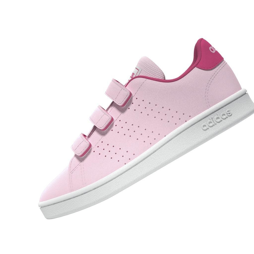 Kids Unisex Advantage Court Lifestyle Hook-and-Loop Shoes, Pink, , large image number 6