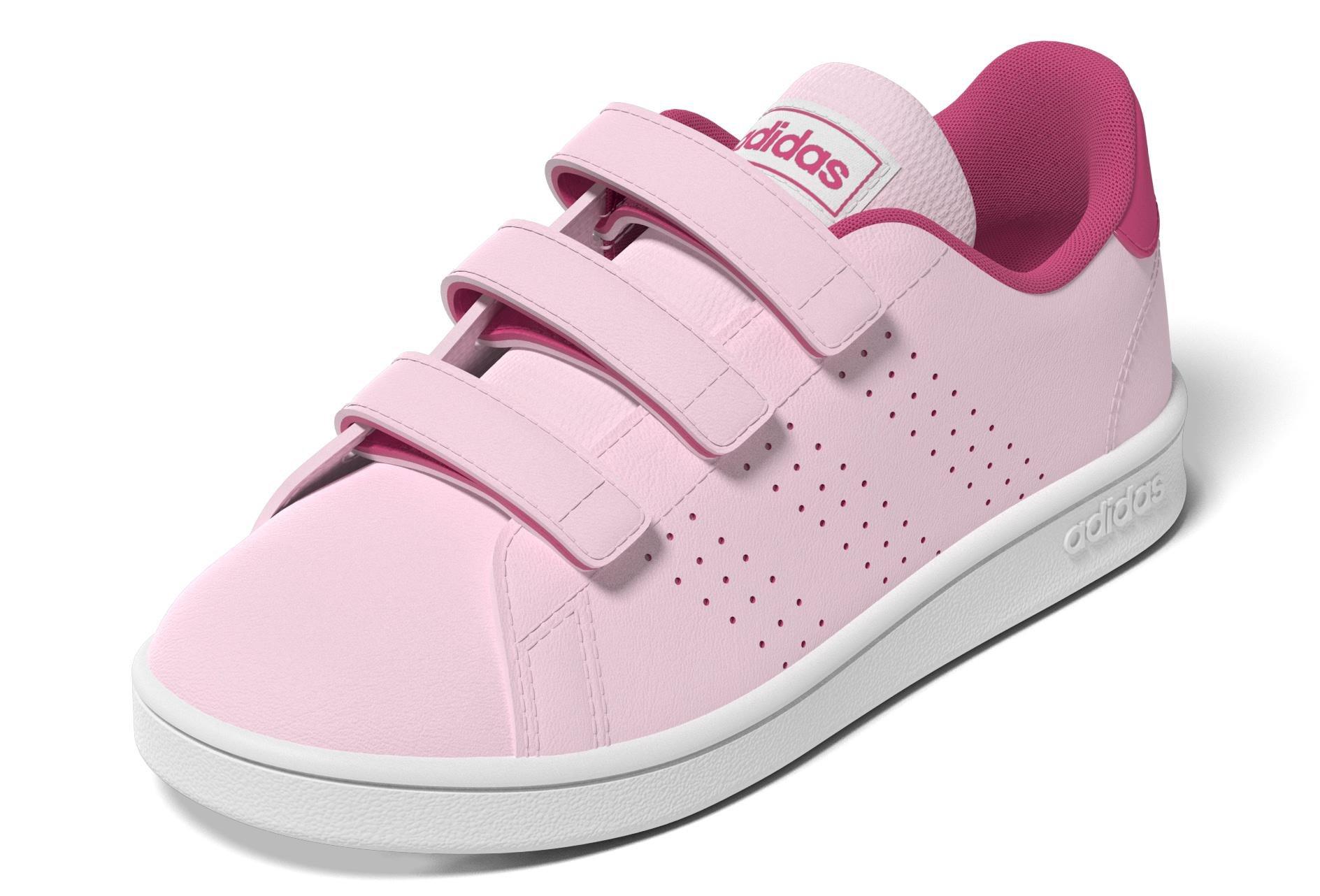 Kids Unisex Advantage Court Lifestyle Hook-and-Loop Shoes, Pink, , large image number 10