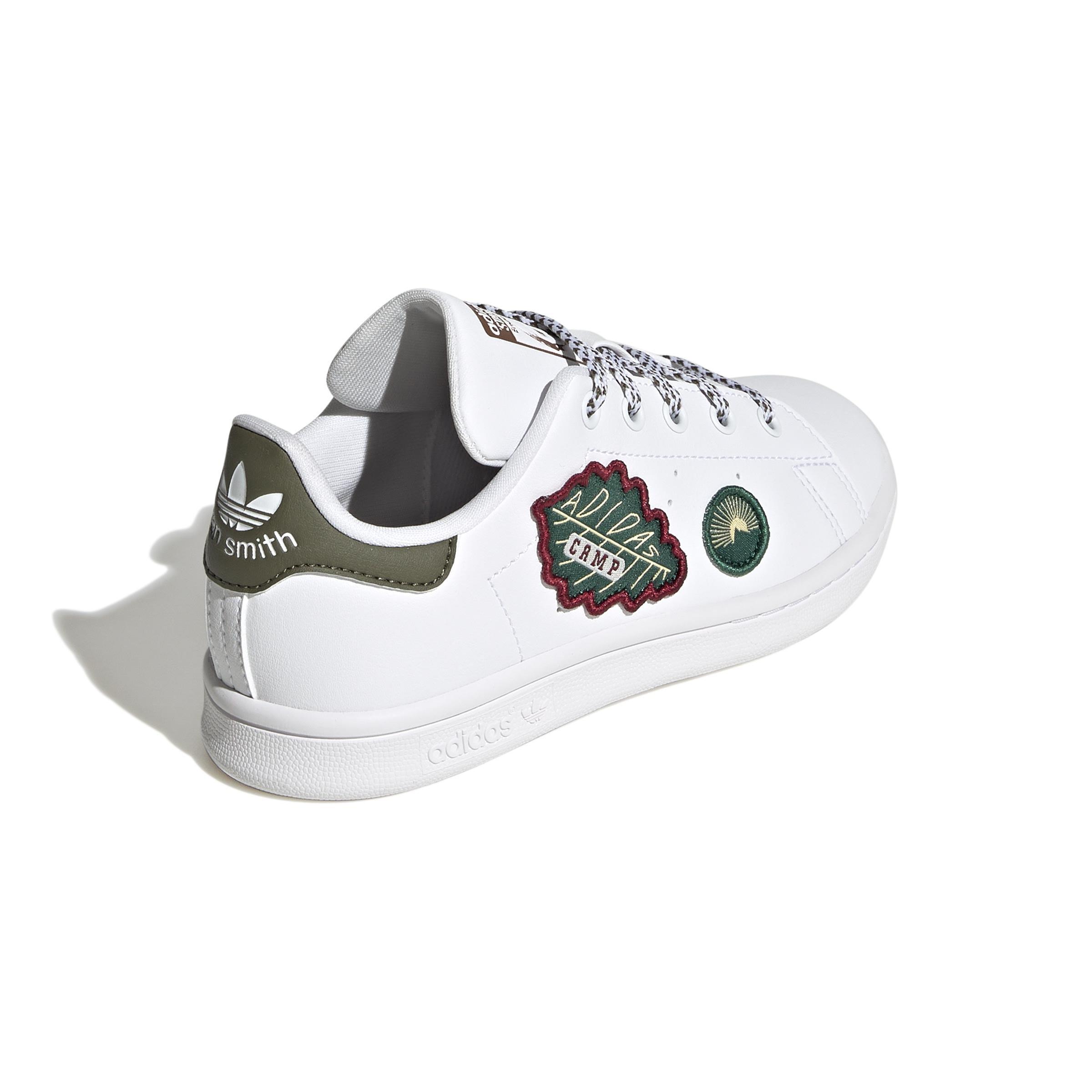 Unisex Kids Stan Smith Shoes, White, A901_ONE, large image number 2