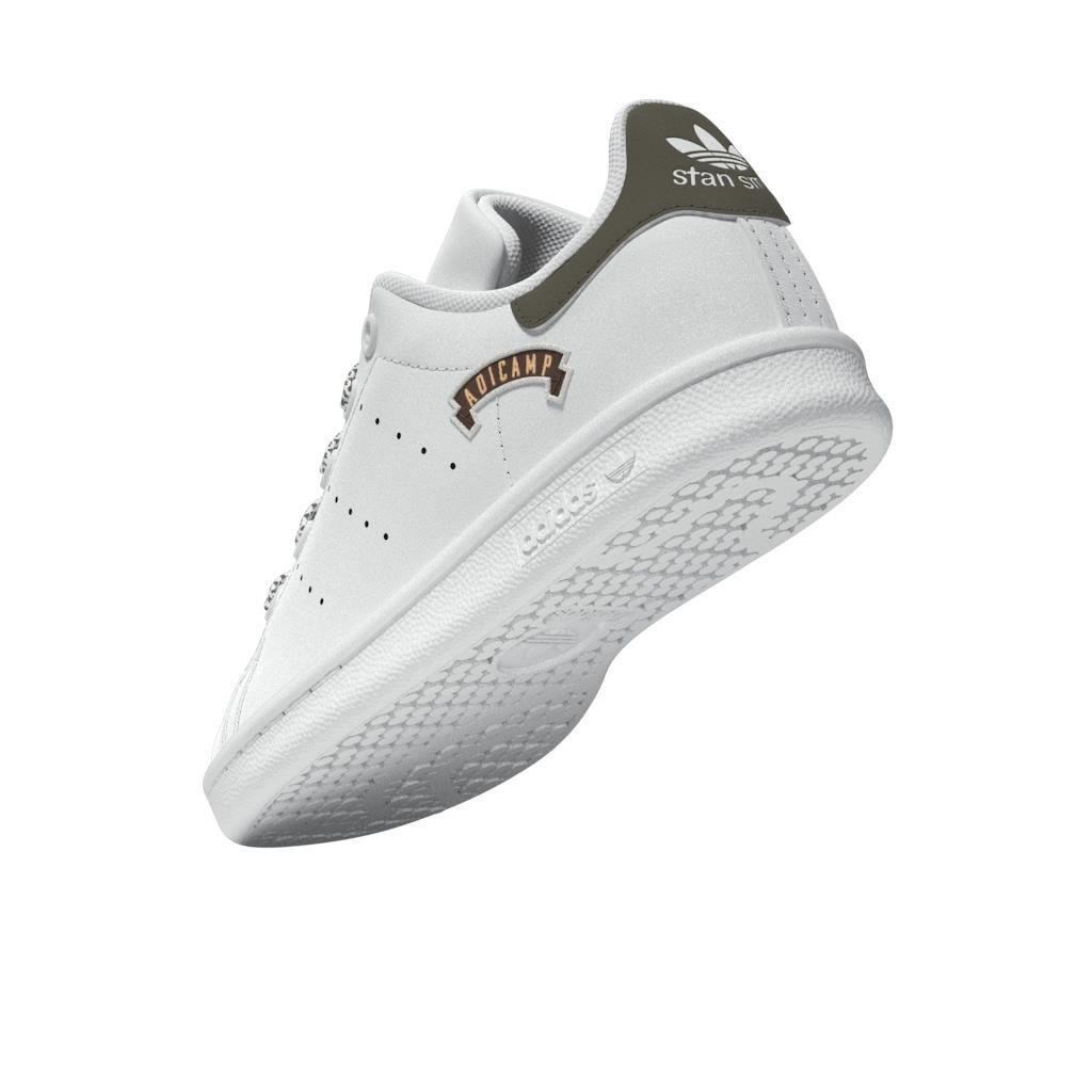 Unisex Kids Stan Smith Shoes, White, A901_ONE, large image number 7