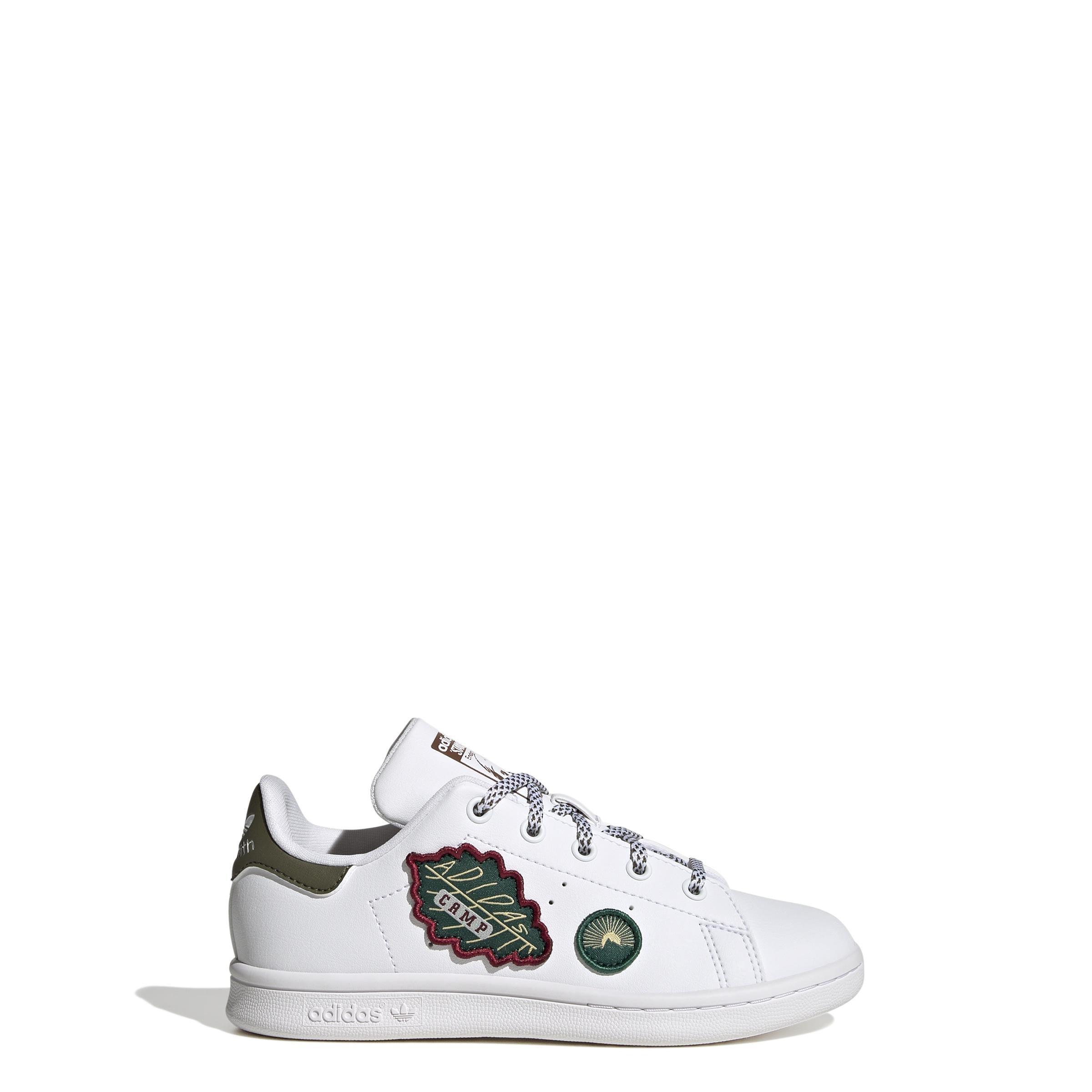 Unisex Kids Stan Smith Shoes, White, A901_ONE, large image number 9