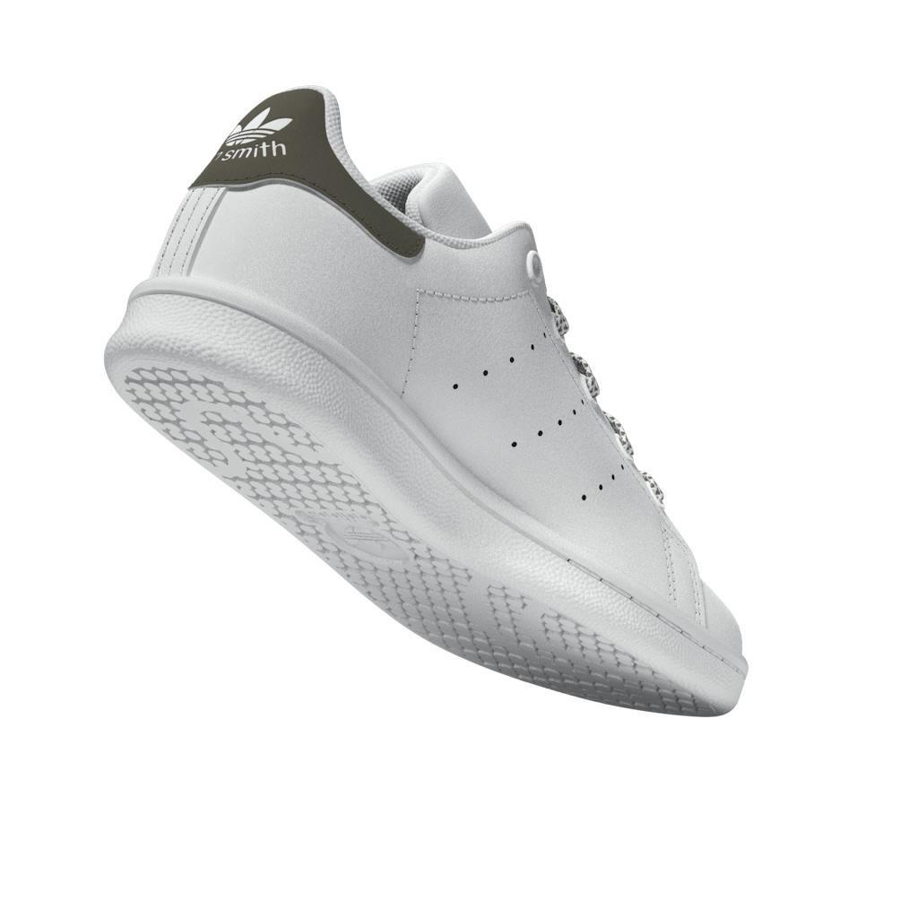 Unisex Kids Stan Smith Shoes, White, A901_ONE, large image number 11