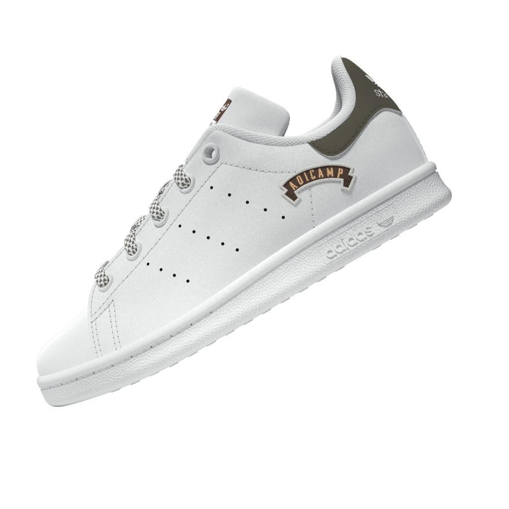 Unisex Kids Stan Smith Shoes, White, A901_ONE, large image number 12