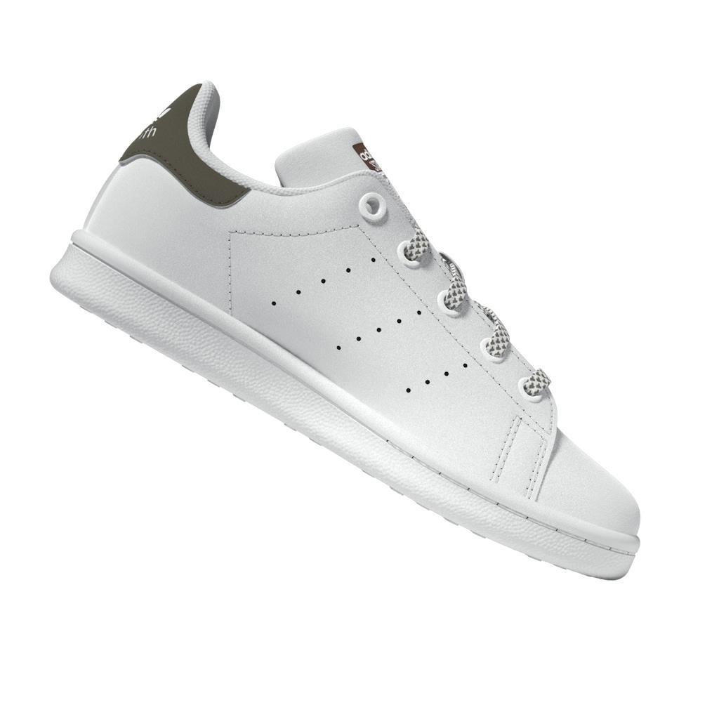 Unisex Kids Stan Smith Shoes, White, A901_ONE, large image number 13