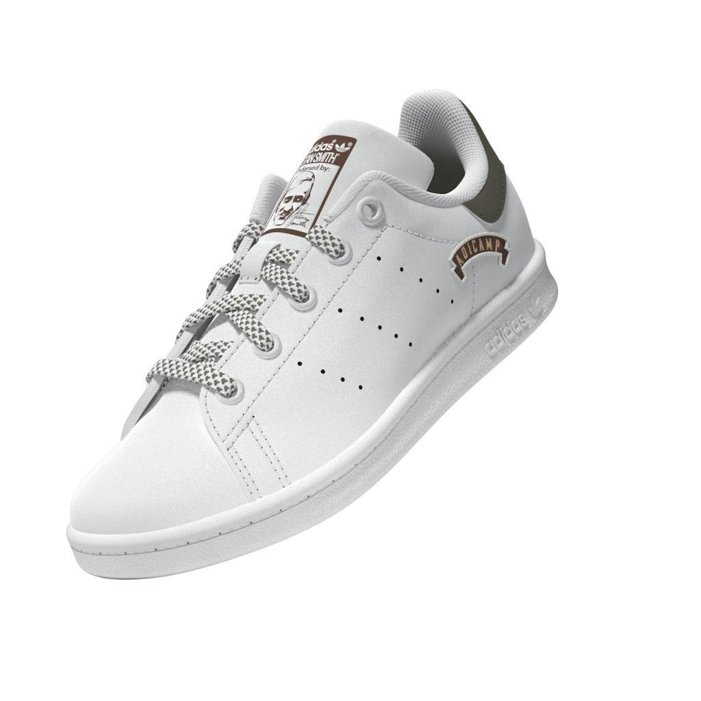 Unisex Kids Stan Smith Shoes, White, A901_ONE, large image number 14